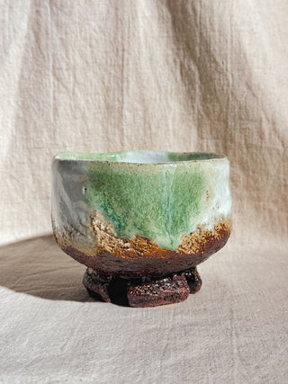 Hagiyaki Sansai Matcha Chawan #2 三彩 抹茶茶碗 | Seigan Yamane